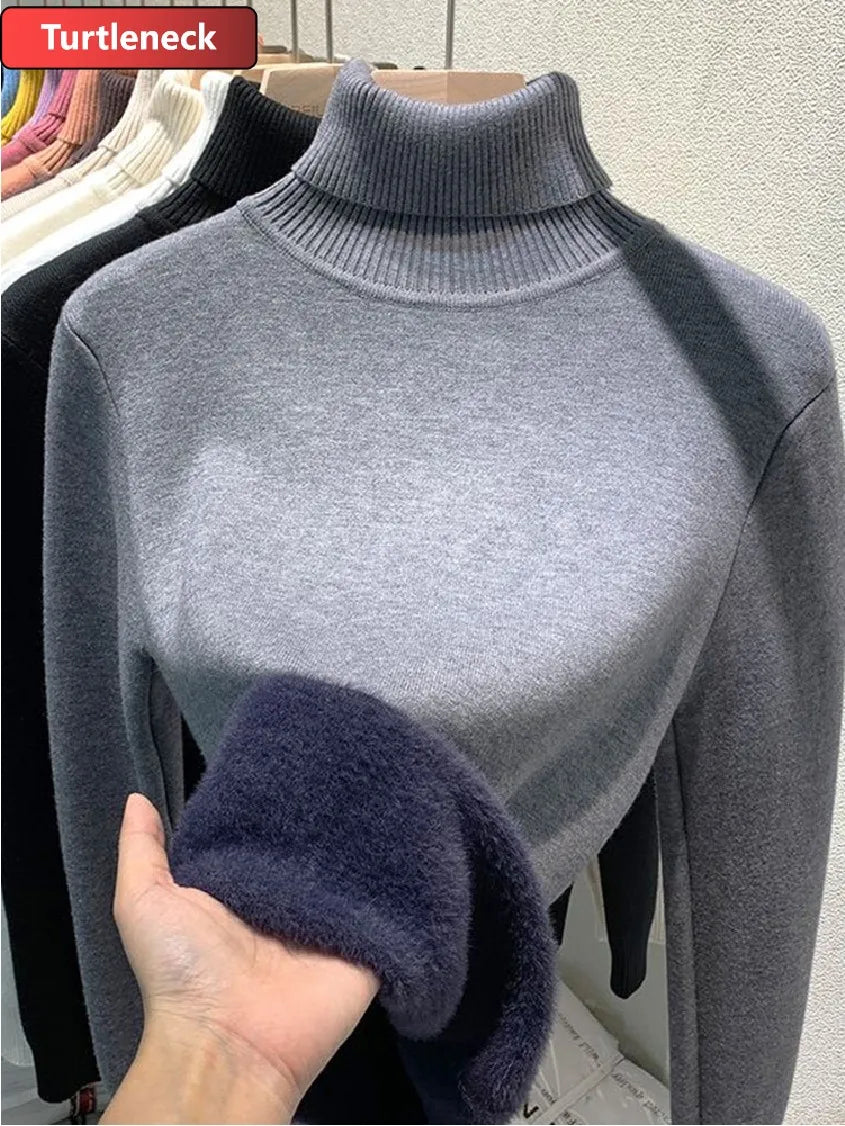 Amélie Velvet Knit Turtleneck