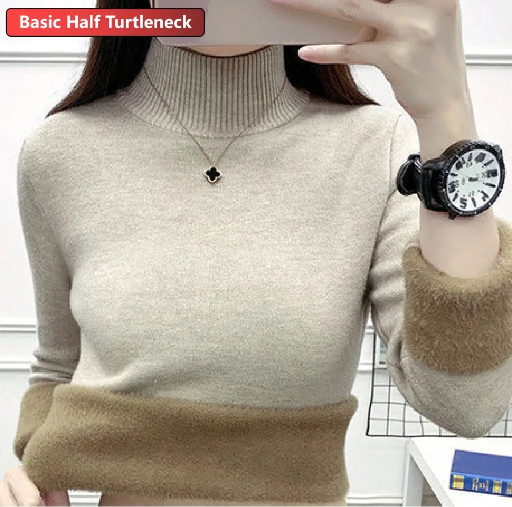 Amélie Velvet Knit Turtleneck