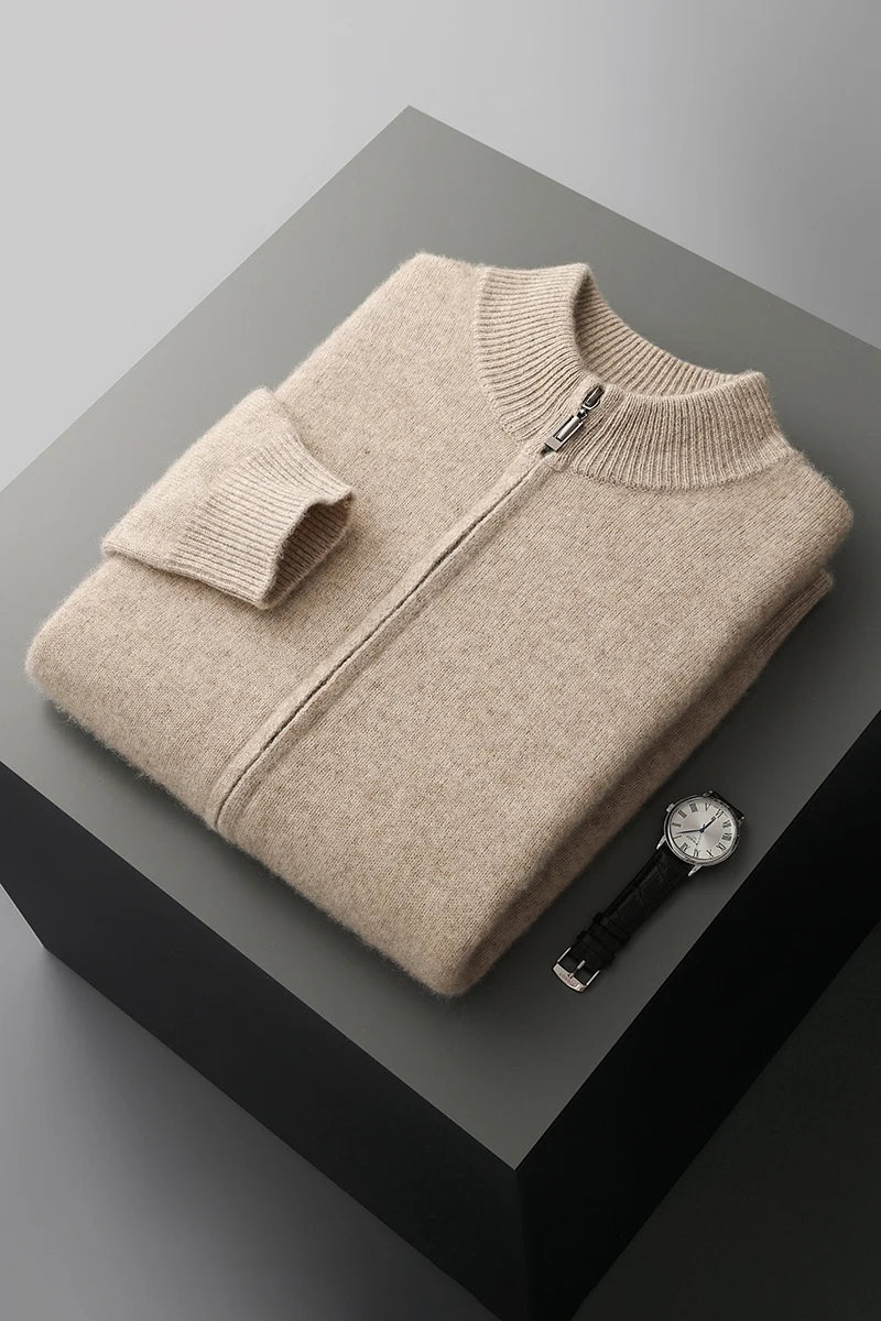 NordWool Zip Knit Cardigan