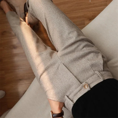 Clara High-Waist Pencil Trousers