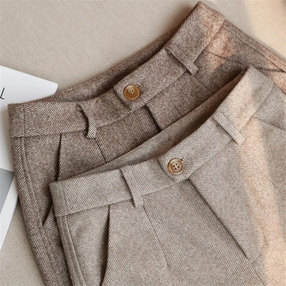 Clara High-Waist Pencil Trousers