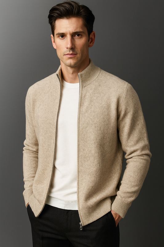 NordWool Zip Knit Cardigan