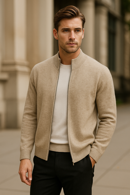 NordWool Zip Knit Cardigan