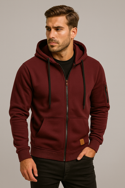 Ethan Hooded Casual Zip Jacket