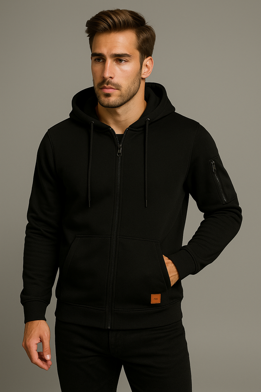 Ethan Hooded Casual Zip Jacket