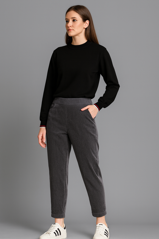 Amara Corduroy Straight Trousers