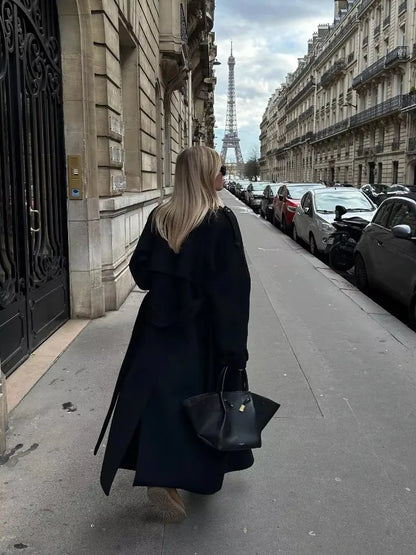 Élodie Long Wool Blend Coat