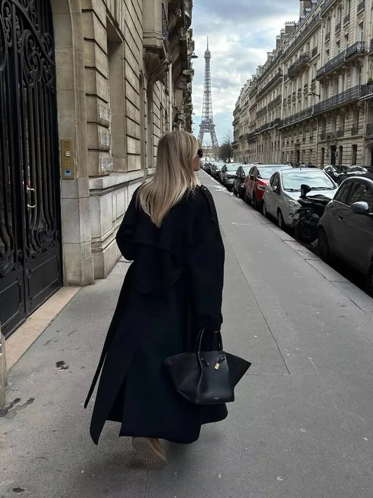 Élodie Long Wool Blend Coat