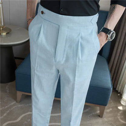 LinenEdge Smart Suit Trousers
