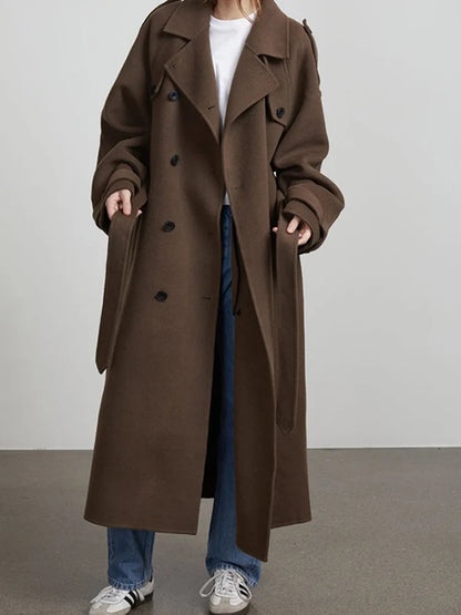Élodie Long Wool Blend Coat