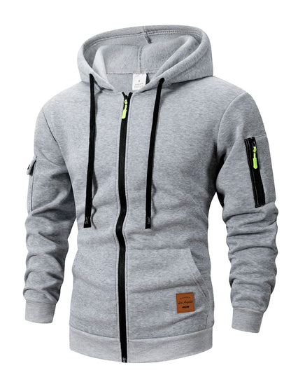 Ethan Hooded Casual Zip Jacket
