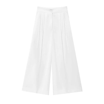 Amélie Satin Wide-Leg Jumpsuit
