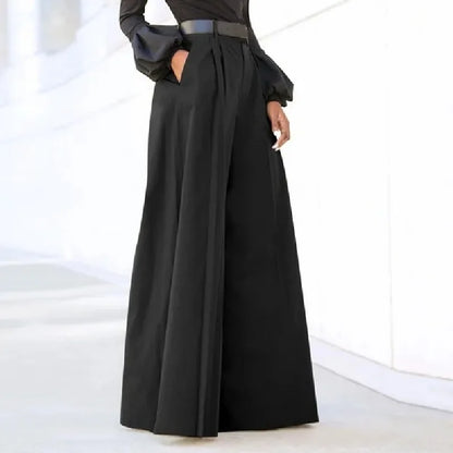 Isla Cotton Wide-Leg Trousers