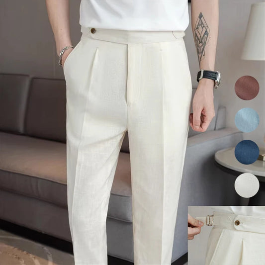 LinenEdge Smart Suit Trousers