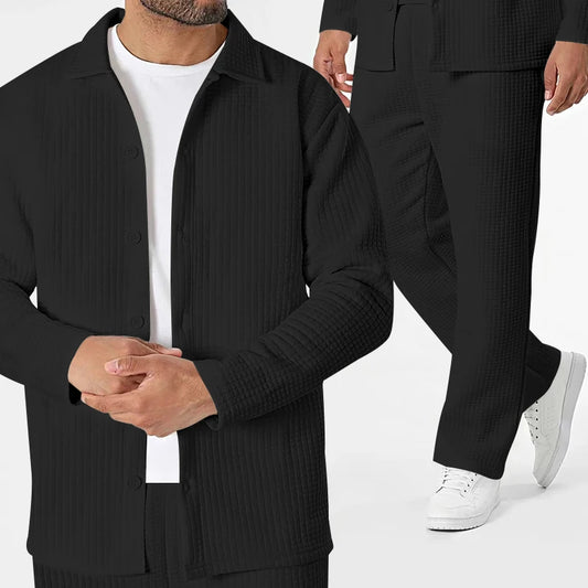 Noah Mandarin Collar Shirt Set