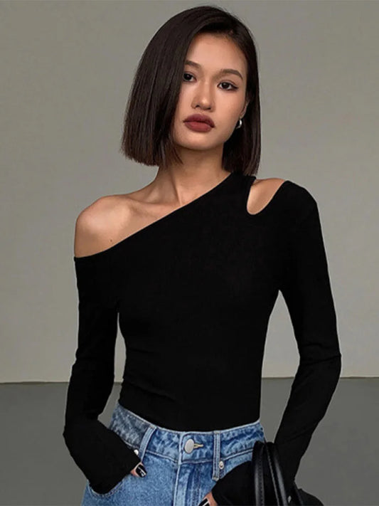 Noir Edge Knit Top
