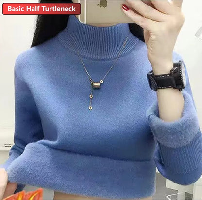Amélie Velvet Knit Turtleneck