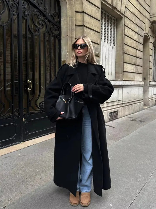 Élodie Long Wool Blend Coat