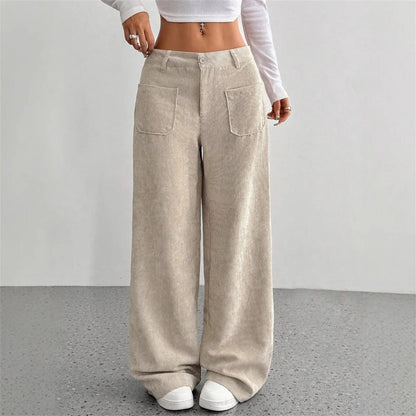 Arden Corduroy Wide-Leg Trousers