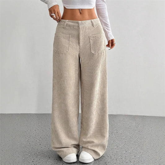 Arden Corduroy Wide-Leg Trousers