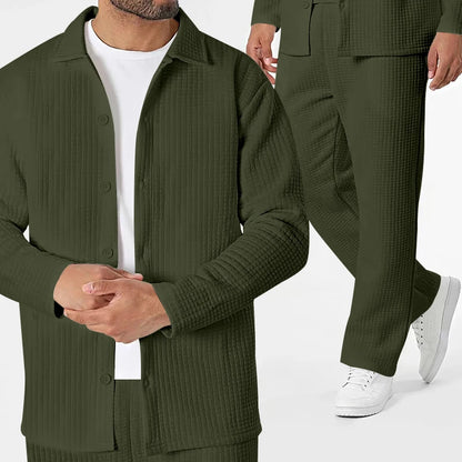 Noah Mandarin Collar Shirt Set