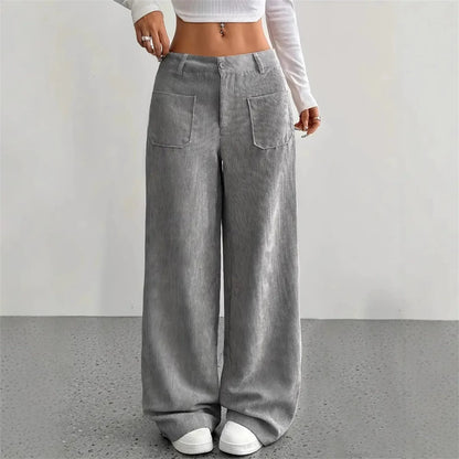 Arden Corduroy Wide-Leg Trousers
