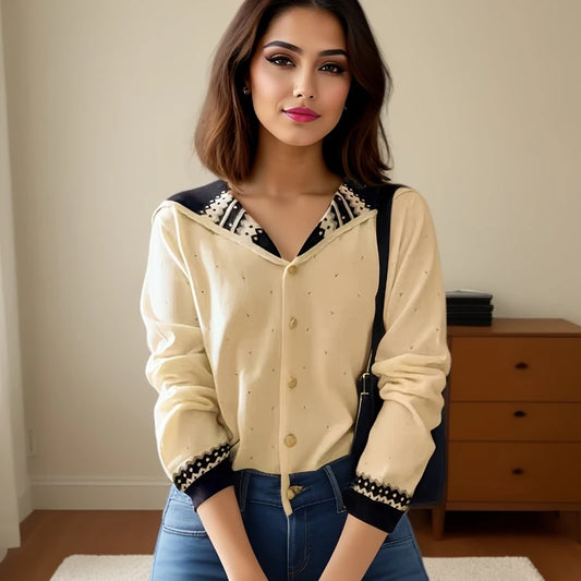 Evelyn Knit Sailor Cardigan