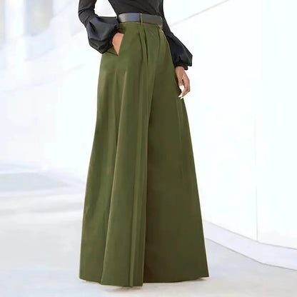Isla Cotton Wide-Leg Trousers