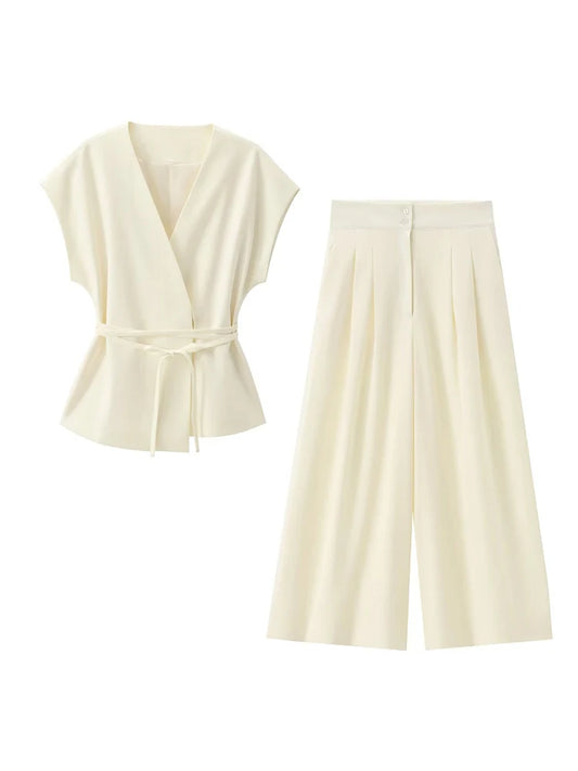Amélie Satin Wide-Leg Jumpsuit