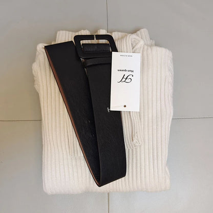 Isadora Belted Knit Dress