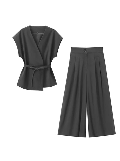 Amélie Satin Wide-Leg Jumpsuit