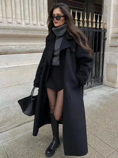 Élodie Long Wool Blend Coat